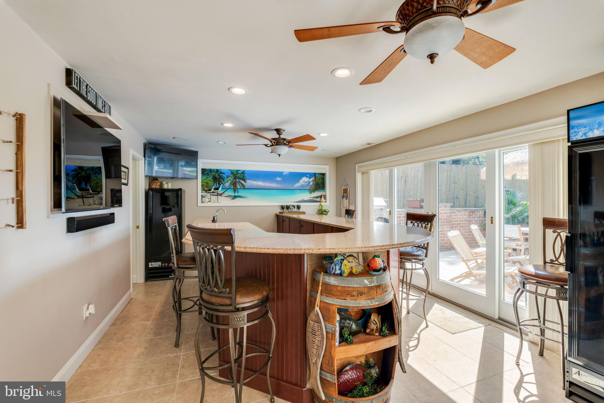 82 Johnson Road Pasadena, MD 21122 - Photo 37 of 76 Built-in Bar - for all of your family & friends!