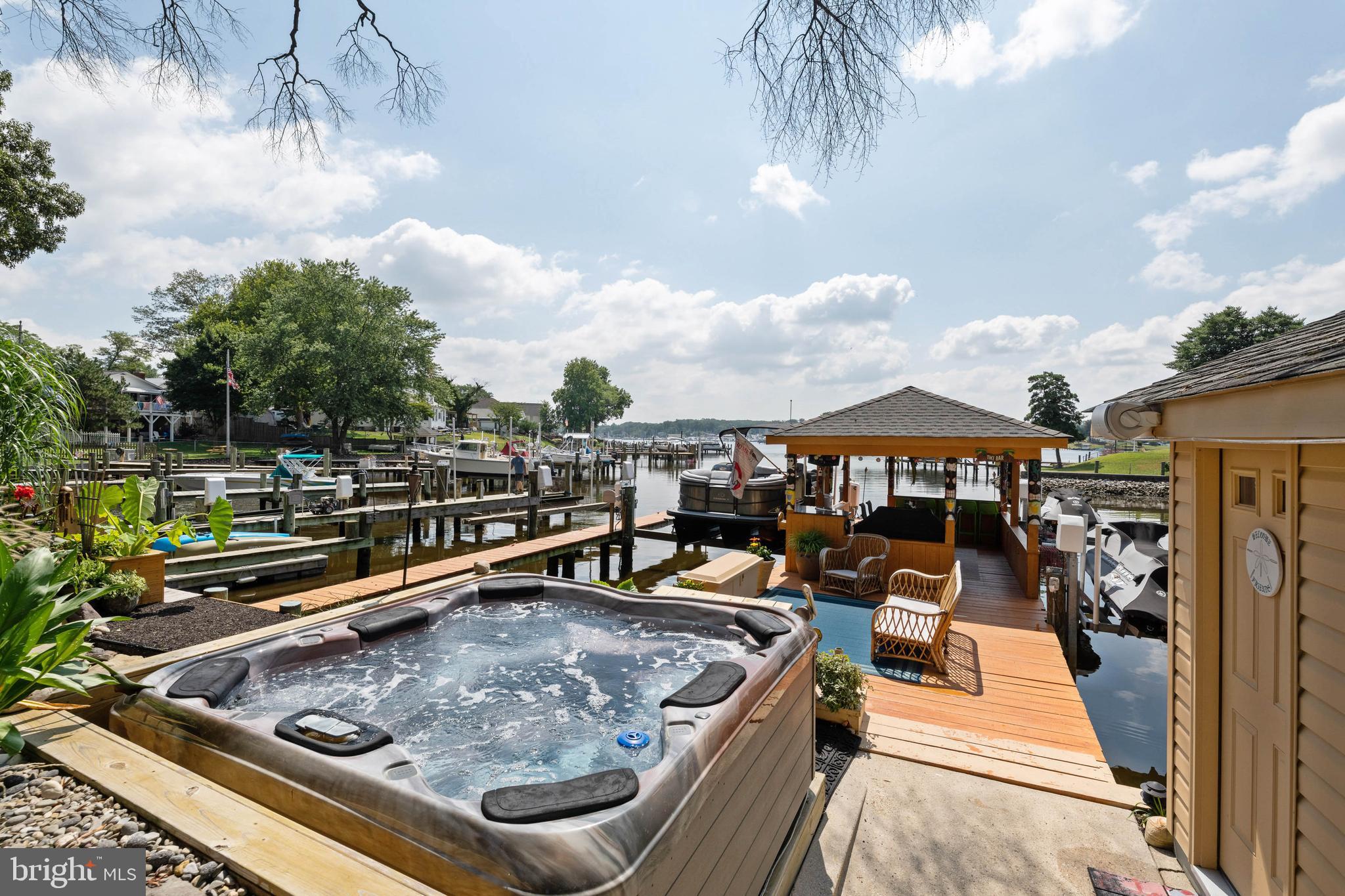 82 Johnson Road Pasadena, MD 21122 - Photo 59 of 76 View of pier from hot tub