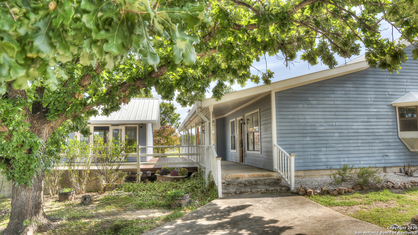 181 Leinweber Drive Leakey, TX 78873 - Photo 8 of 56 a front view of a house with a yard