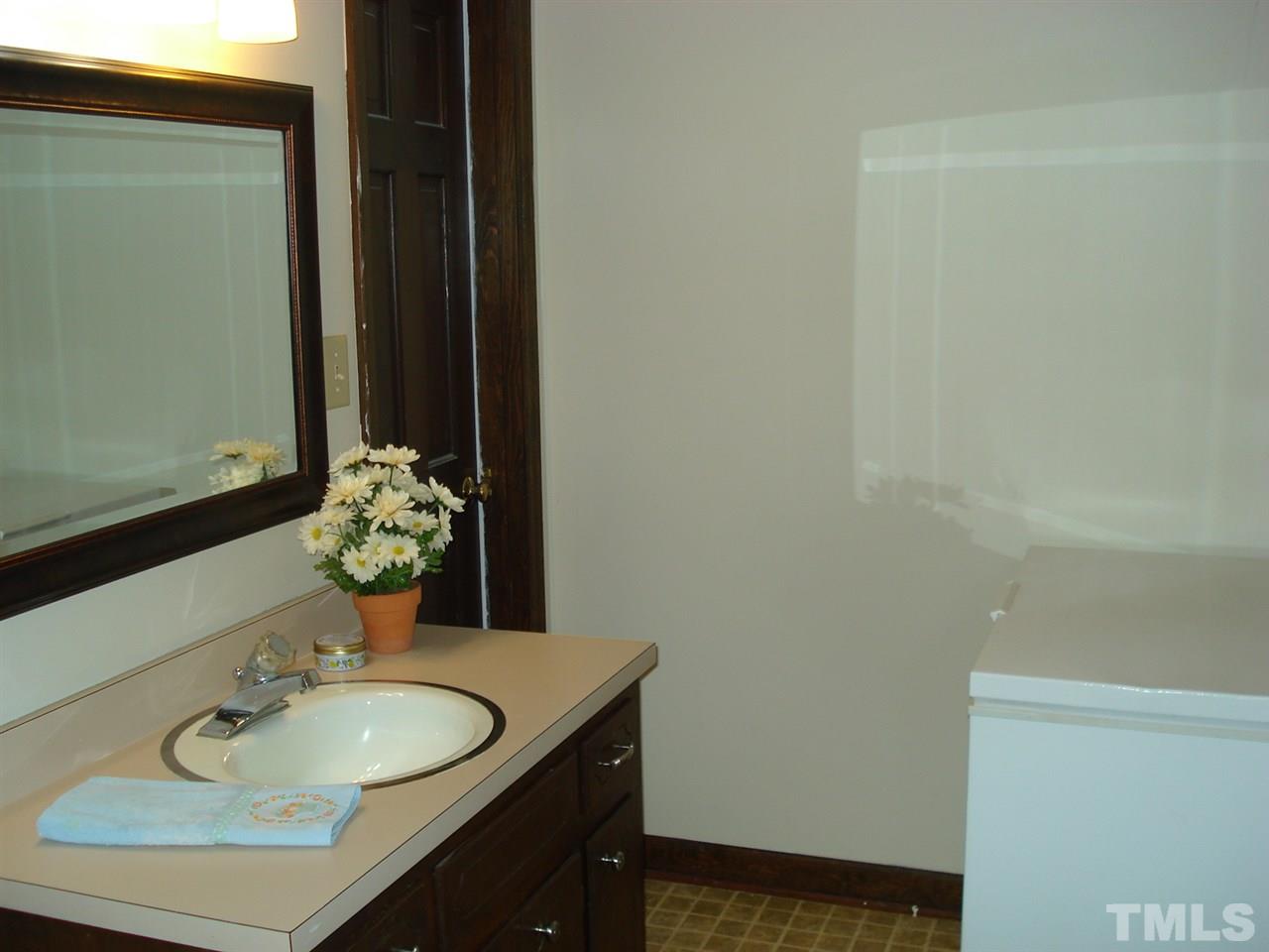 8712 Hidden View Court Raleigh, NC 27613 - Photo 16 of 17 a bathroom with a sink and a mirror