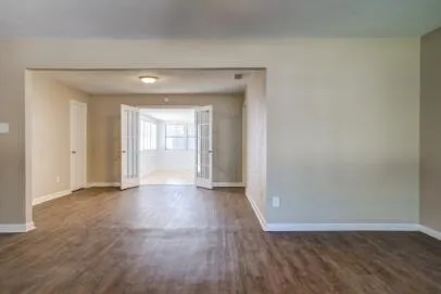 wooden floor in a room