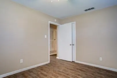 a view of an empty room