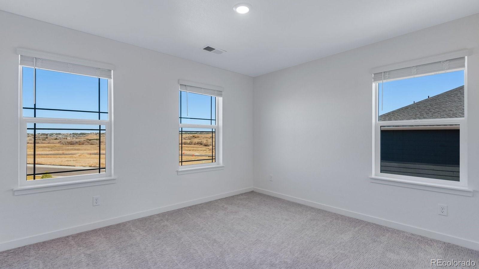3434 Belleville Ridge Road Elizabeth, CO 80107 - Photo 38 of 48 a view of an empty room with a window and fire place
