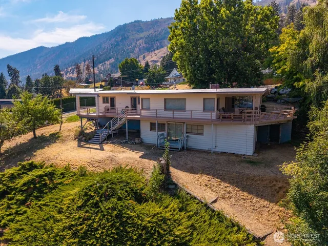 a view of a house with a patio