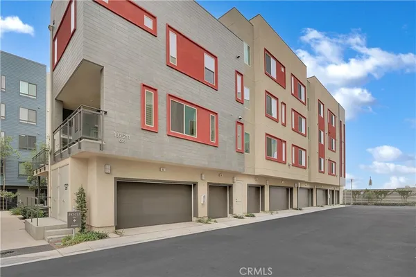 a front view of a building