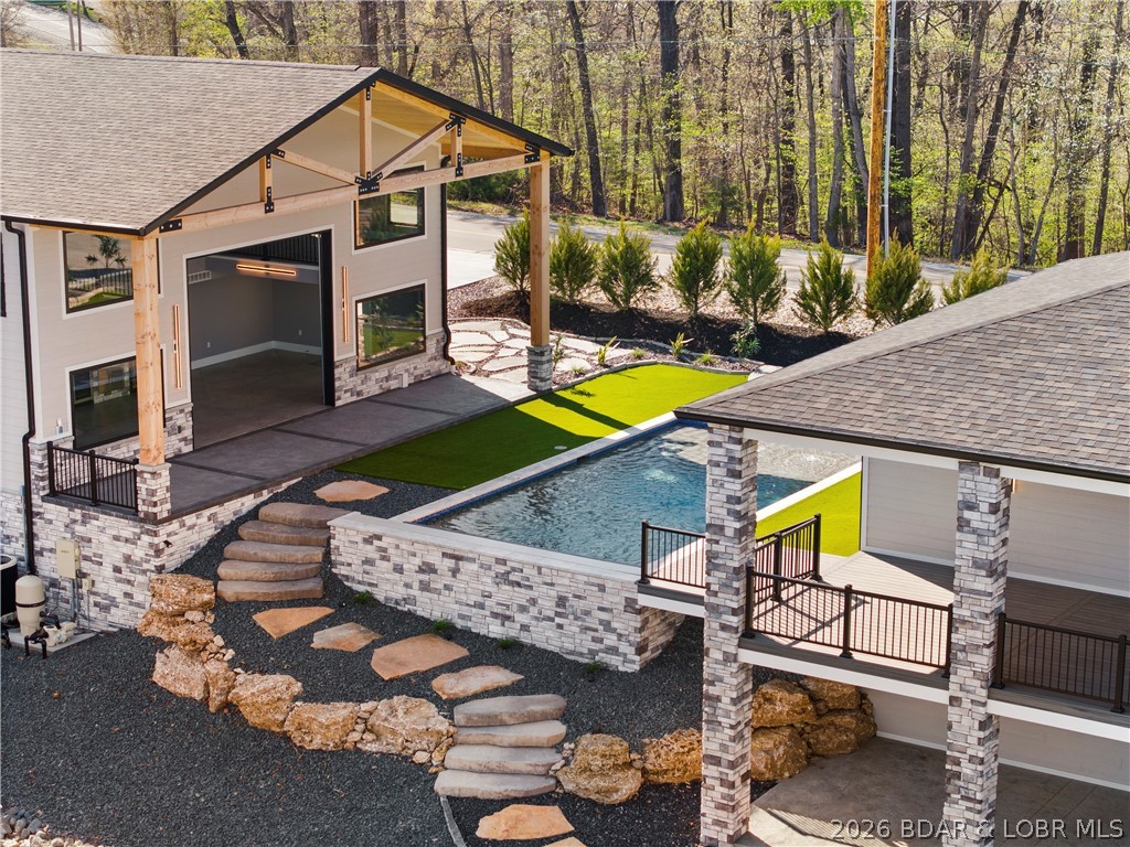 1356 Duckhead Road Lake Ozark, MO 65049 - Photo 70 of 99 Private, Heated, In-Ground Pool Between House & Sh