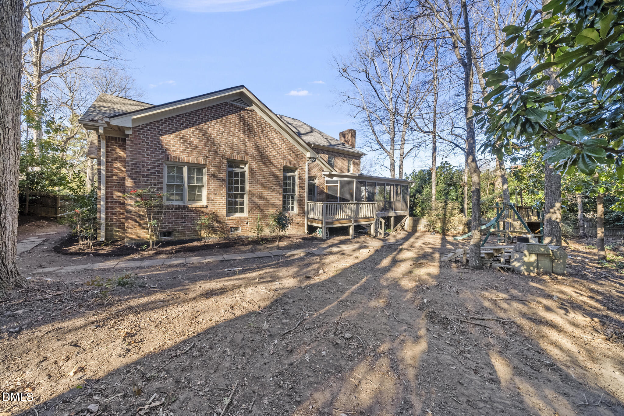 3812 City Of Oaks Wynd Raleigh, NC 27612 - Photo 18 of 79 a view of a large house with a yard and sitting area
