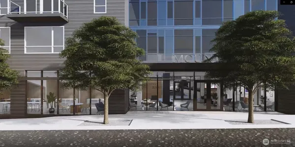 a view of a building with a street