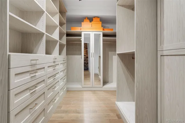 a view of walk in closet