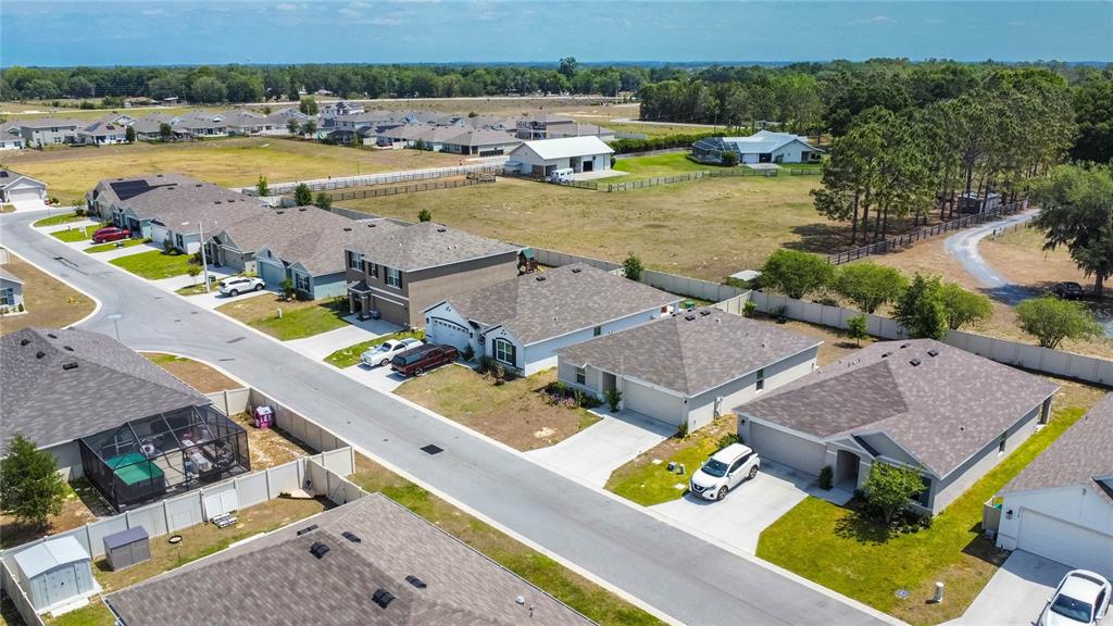 8471 Clearway Drive Wildwood, FL 34785 - Photo 27 of 32 an aerial view of a house with a swimming pool outdoor seating and yard