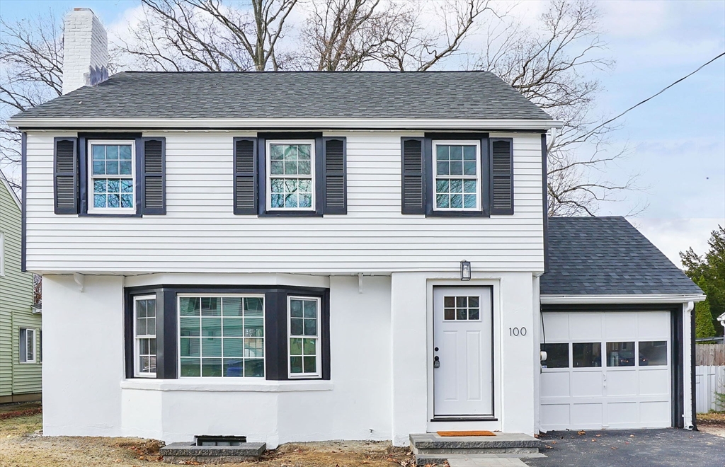 a front view of a house