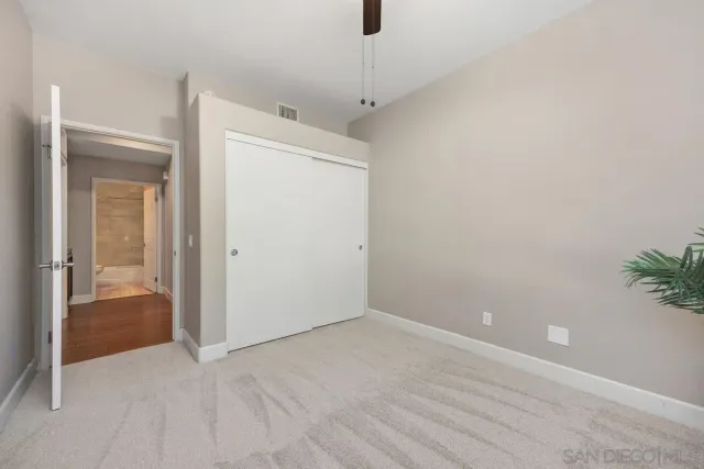 an empty room and windows