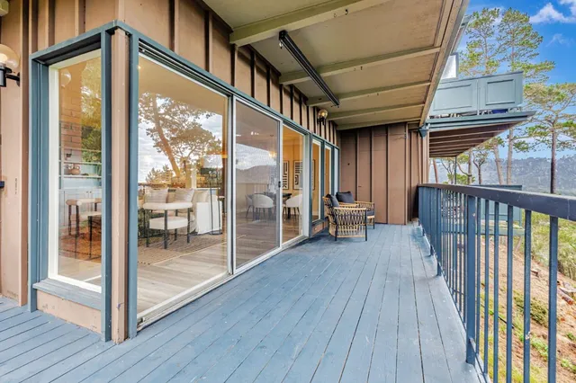 a view of a house with a glass door