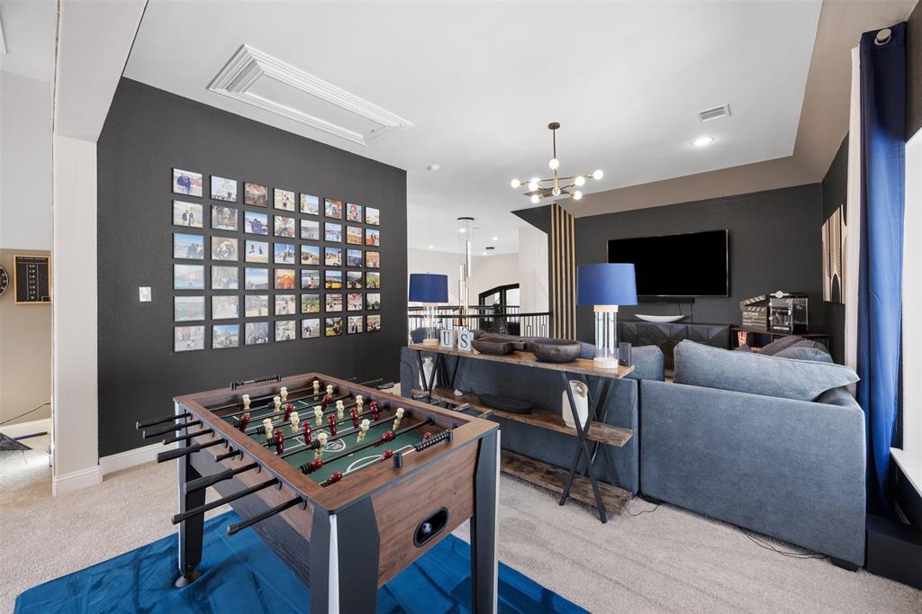 2413 Shane Drive Midlothian, TX 76065 - Photo 27 of 37 a living room with furniture and a flat screen tv