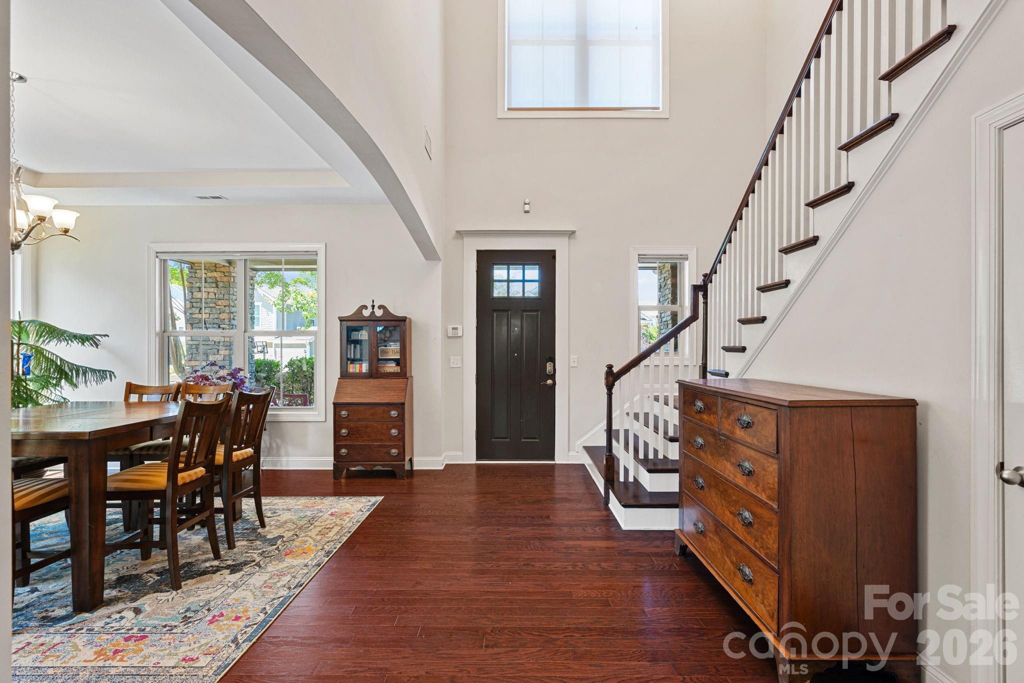 897 Tyne Drive Fort Mill, SC 29715 - Photo 41 of 46 a view of entryway livingroom and hall with wooden floor