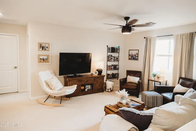 a bedroom with a bed and furniture