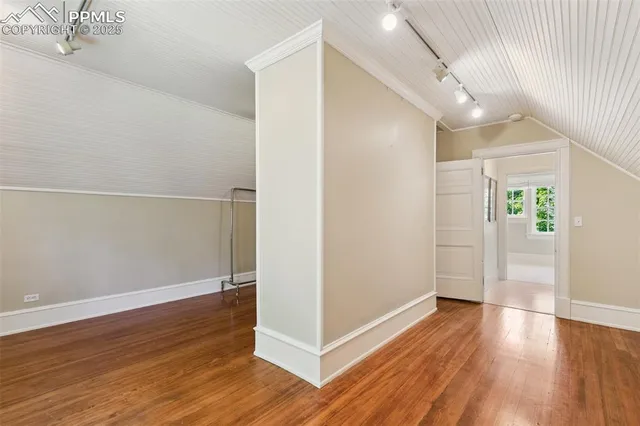 a view of a hallway with entryway