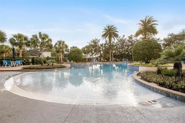 a view of a lake with houses
