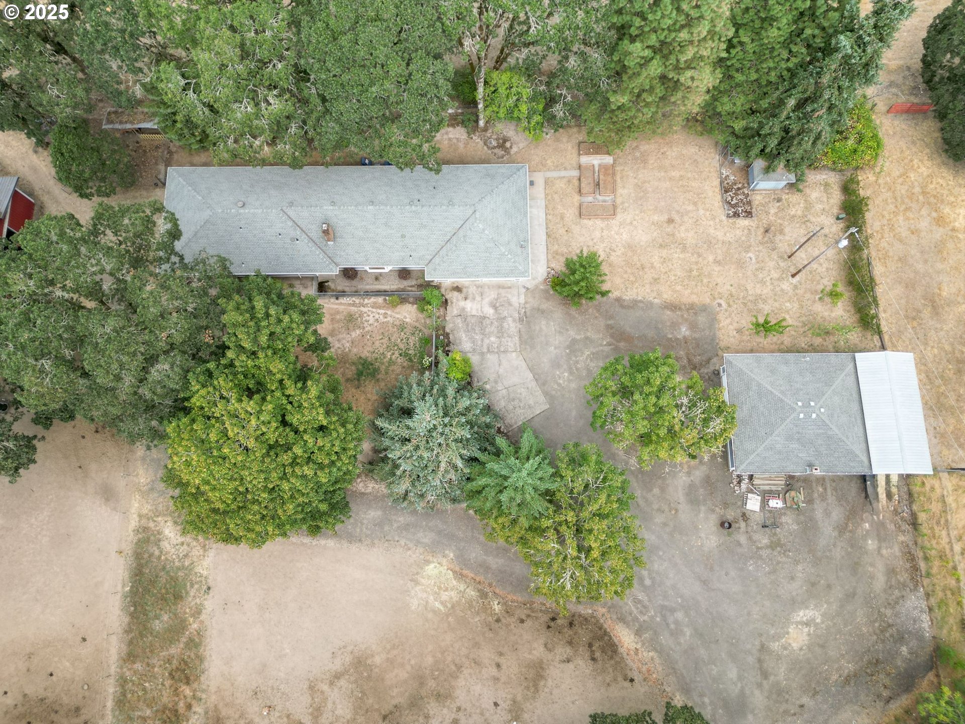 1780 Clover Ridge Road Northeast Albany, OR 97322 - Photo 11 of 45 an aerial view of a house with a yard