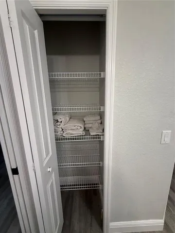 a close view of washer and dryer