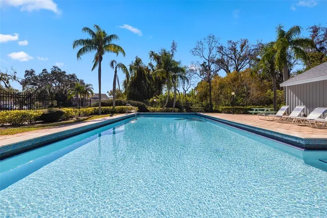 a view of outdoor space with swimming pool