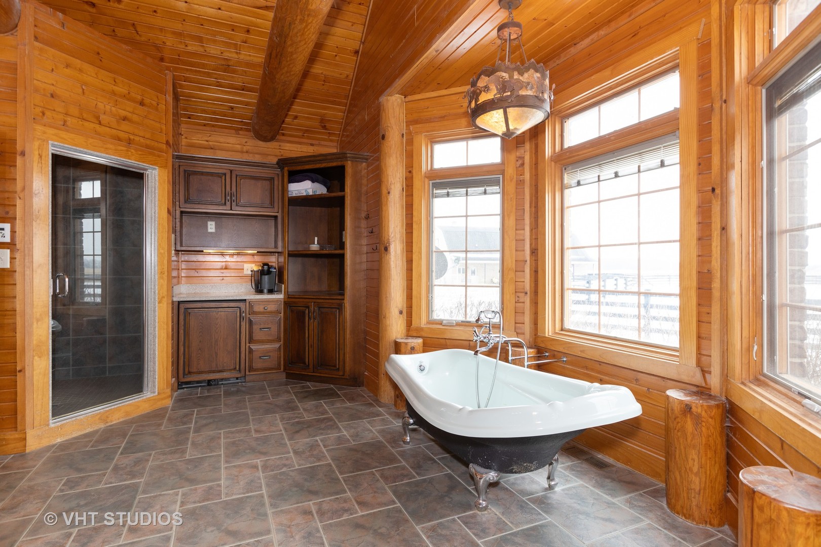 3005 East Spring Road Mazon, IL 60444 - Photo 14 of 28 a bathroom with a sink a mirror and a shower