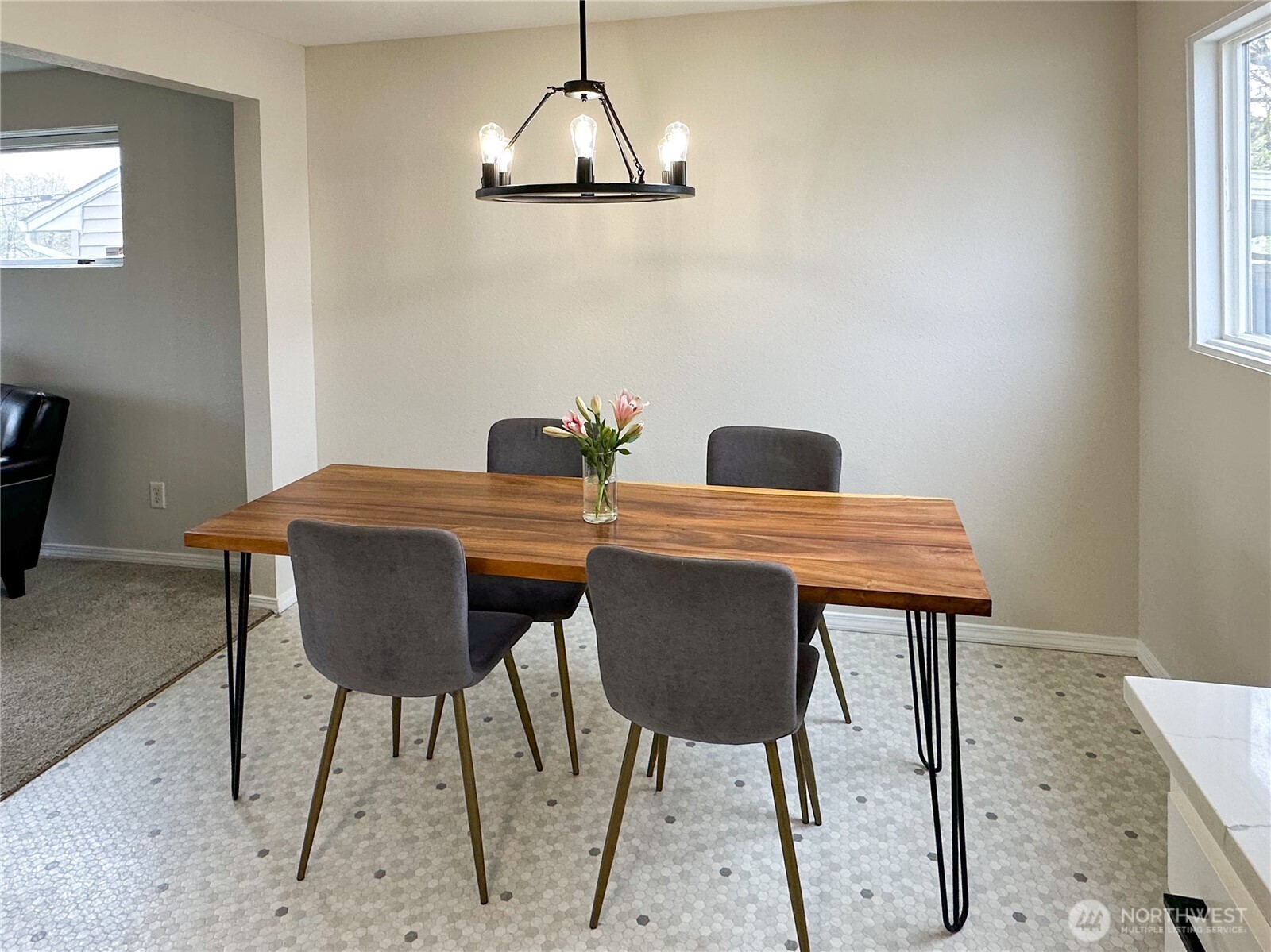 611 East Joseph Avenue Spokane, WA 99208 - Photo 6 of 29 a view of a dining room with furniture window and wooden floor