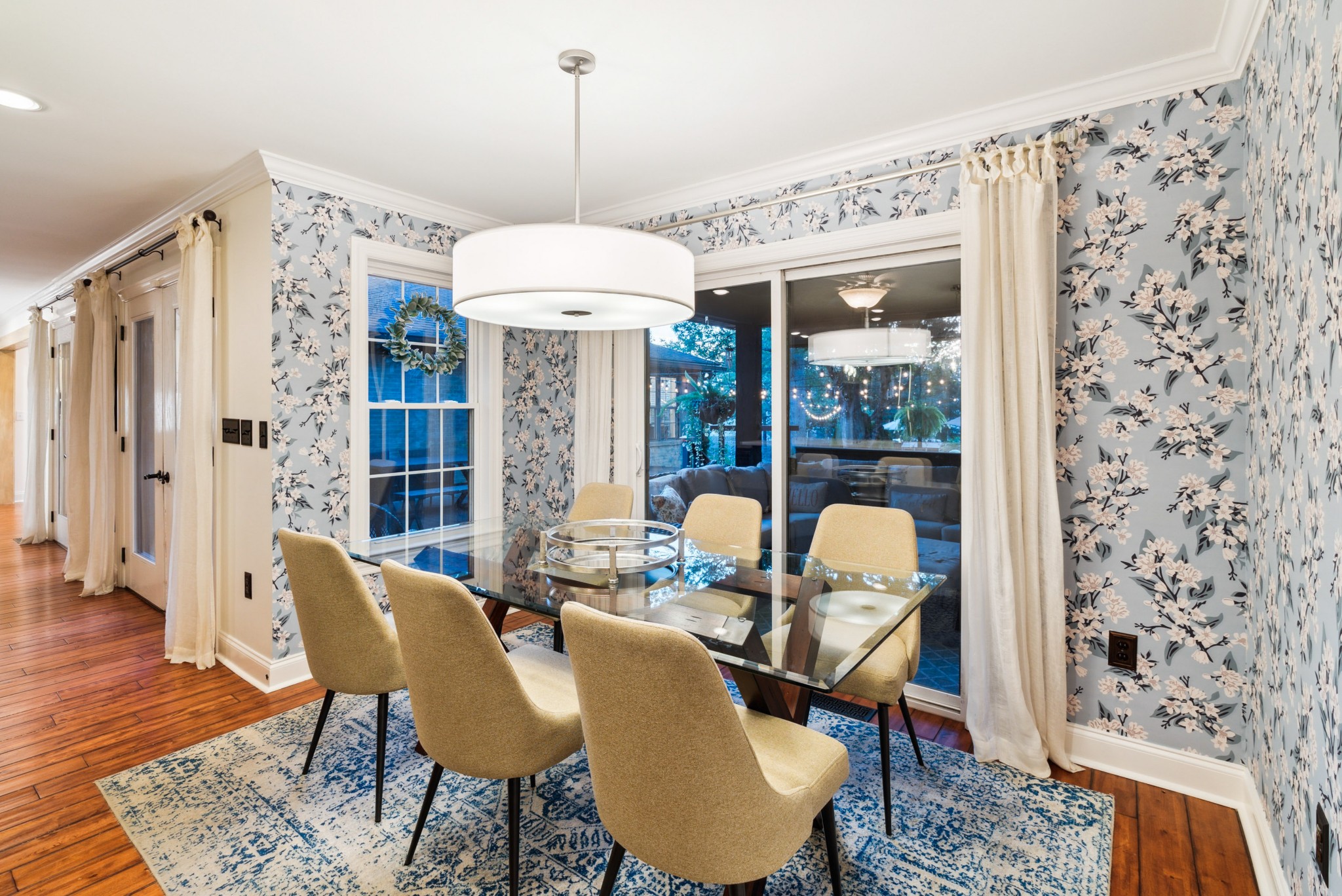 5224 Rustic Way Old Hickory, TN 37138 - Photo 14 of 56 a view of a dining room with furniture wooden floor and chandelier