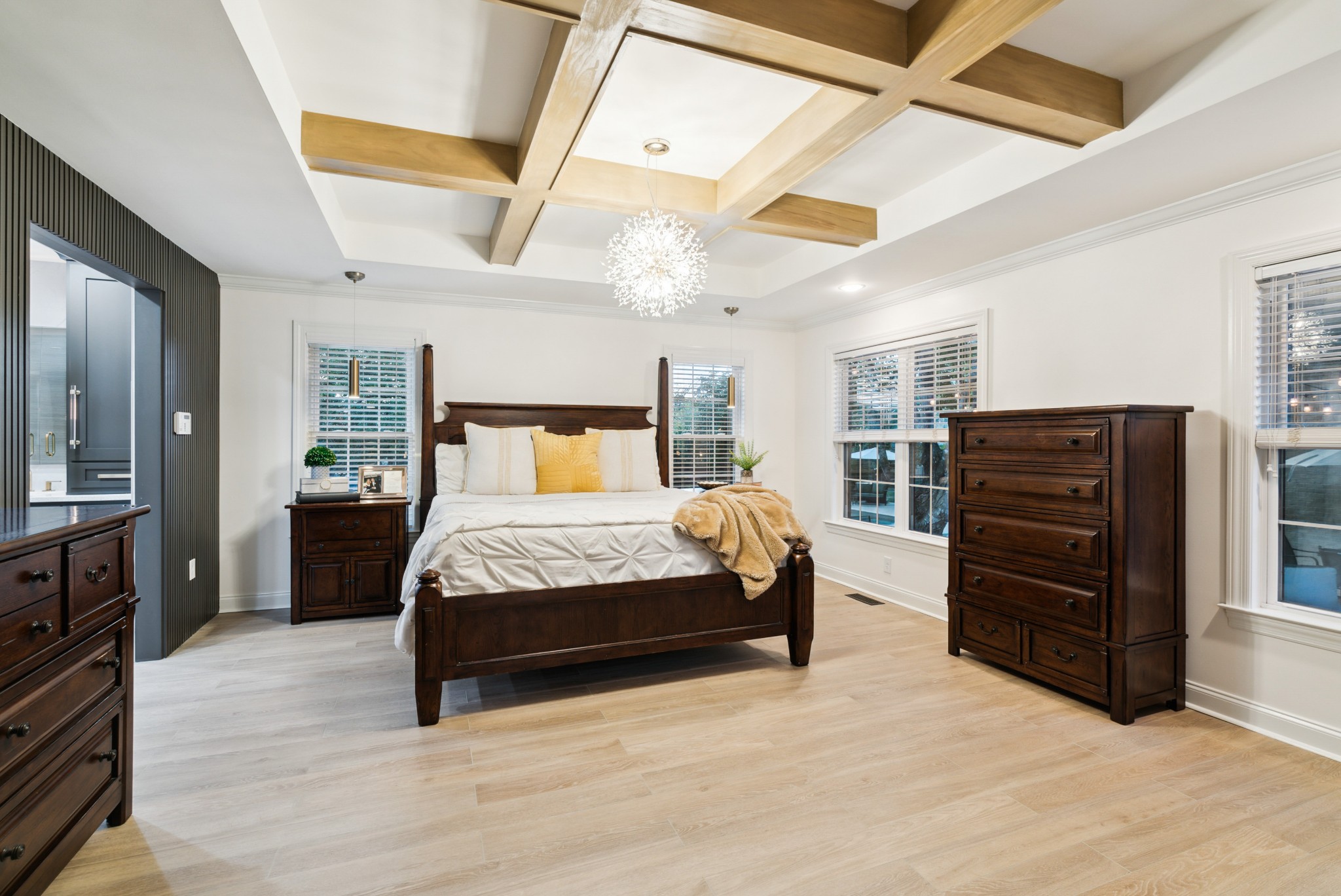 5224 Rustic Way Old Hickory, TN 37138 - Photo 30 of 56 a bedroom with a bed and wooden floor