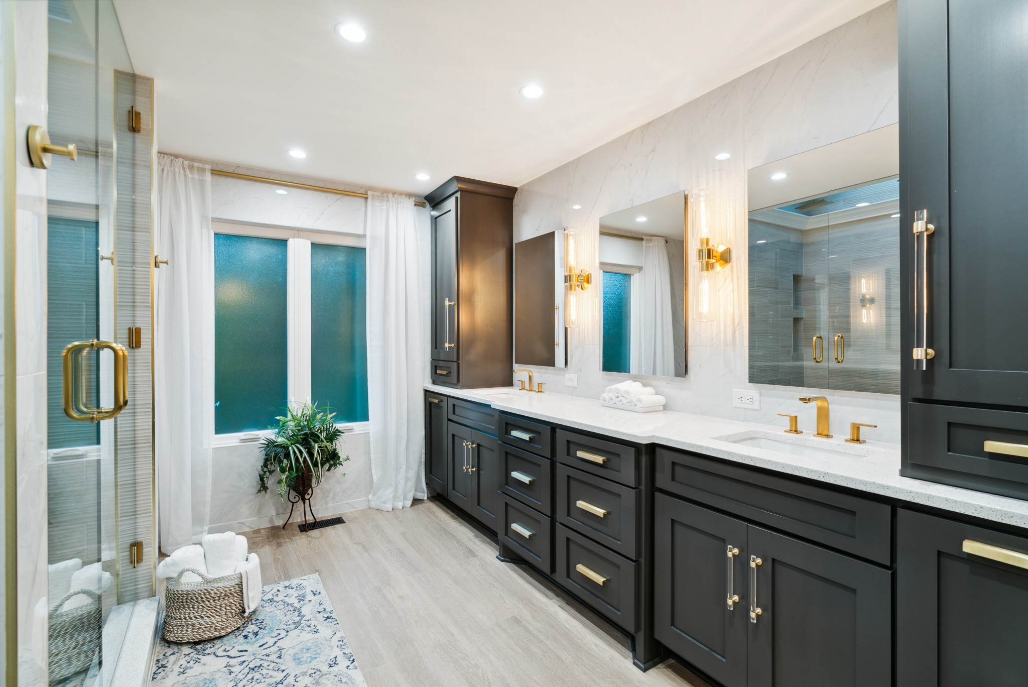 5224 Rustic Way Old Hickory, TN 37138 - Photo 31 of 56 a spacious bathroom with a granite countertop sink and a mirror