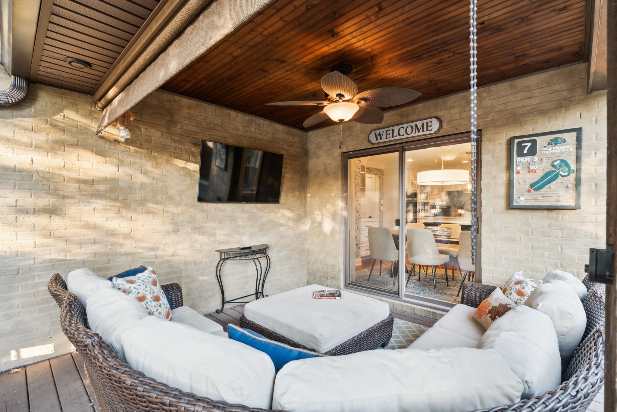 5224 Rustic Way Old Hickory, TN 37138 - Photo 40 of 56 a living room with furniture and a flat screen tv