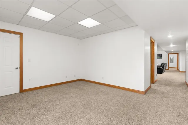 a view of a livingroom with a staircase