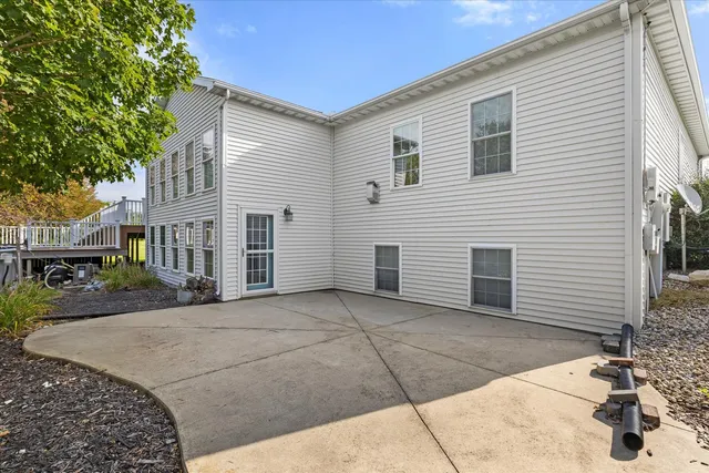 a view of a house with a patio
