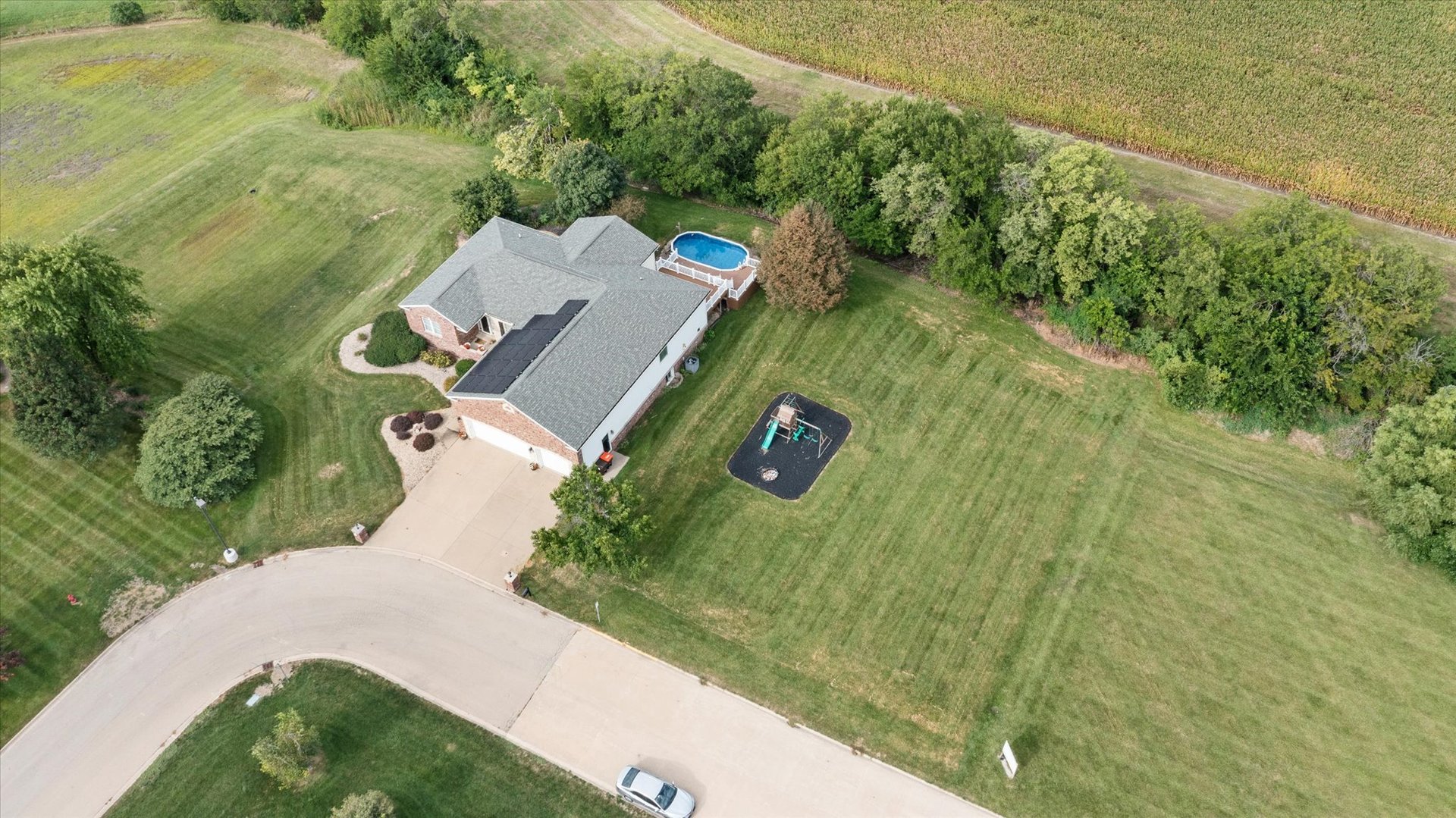 1 Arc Wenona, IL 61377 - Photo 50 of 52 an aerial view of a house with a yard