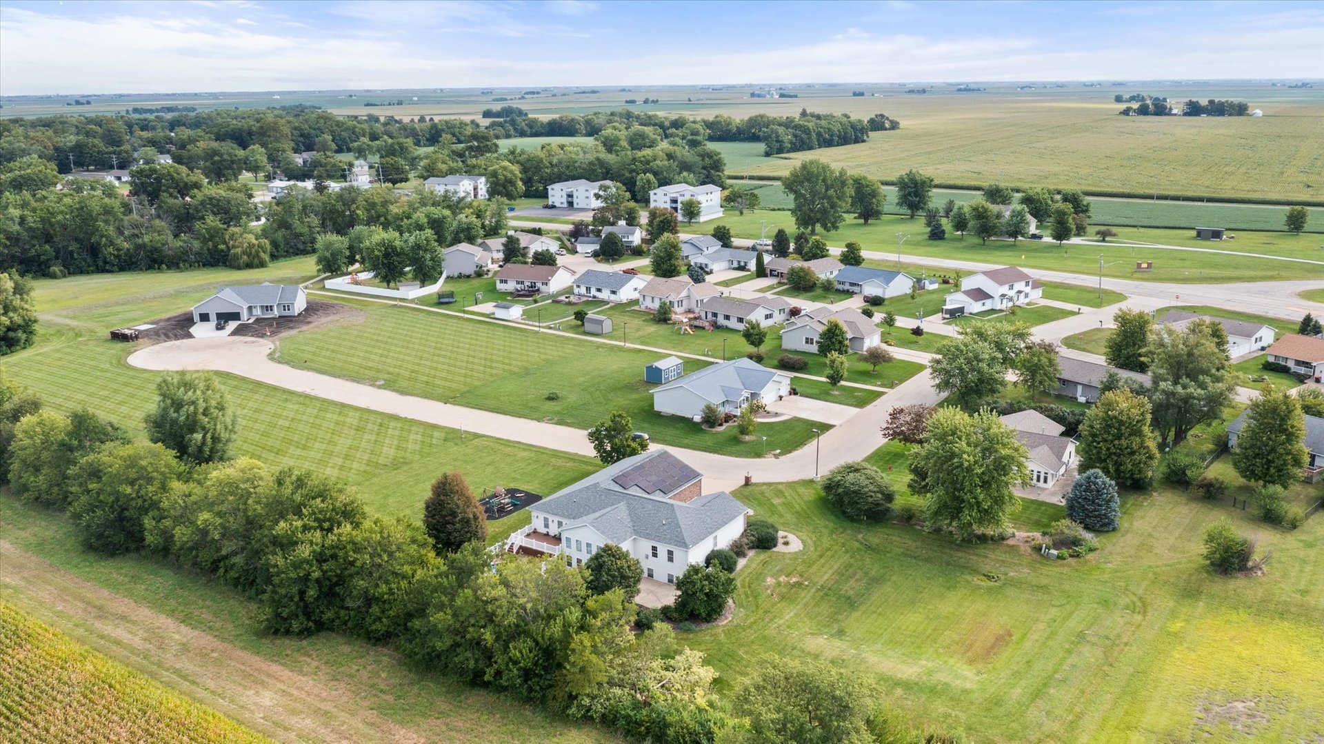 1 Arc Wenona, IL 61377 - Photo 52 of 52 an aerial view of a house with a garden