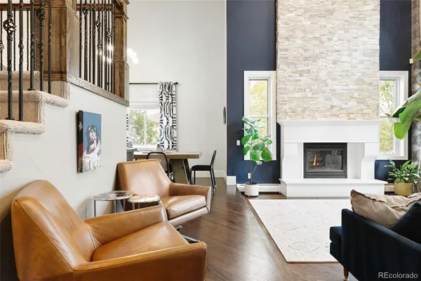 a kitchen with stainless steel appliances granite countertop a stove and a refrigerator