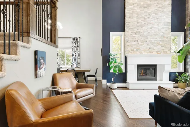 a kitchen with stainless steel appliances granite countertop a stove and a refrigerator