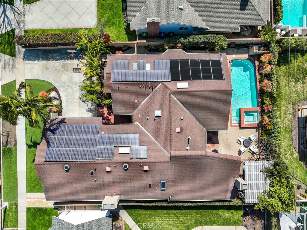 11731 Wembley Road Rossmoor, CA 90720 - Photo 47 of 51 an aerial view of a house with a yard