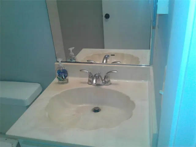 a bathroom with a sink