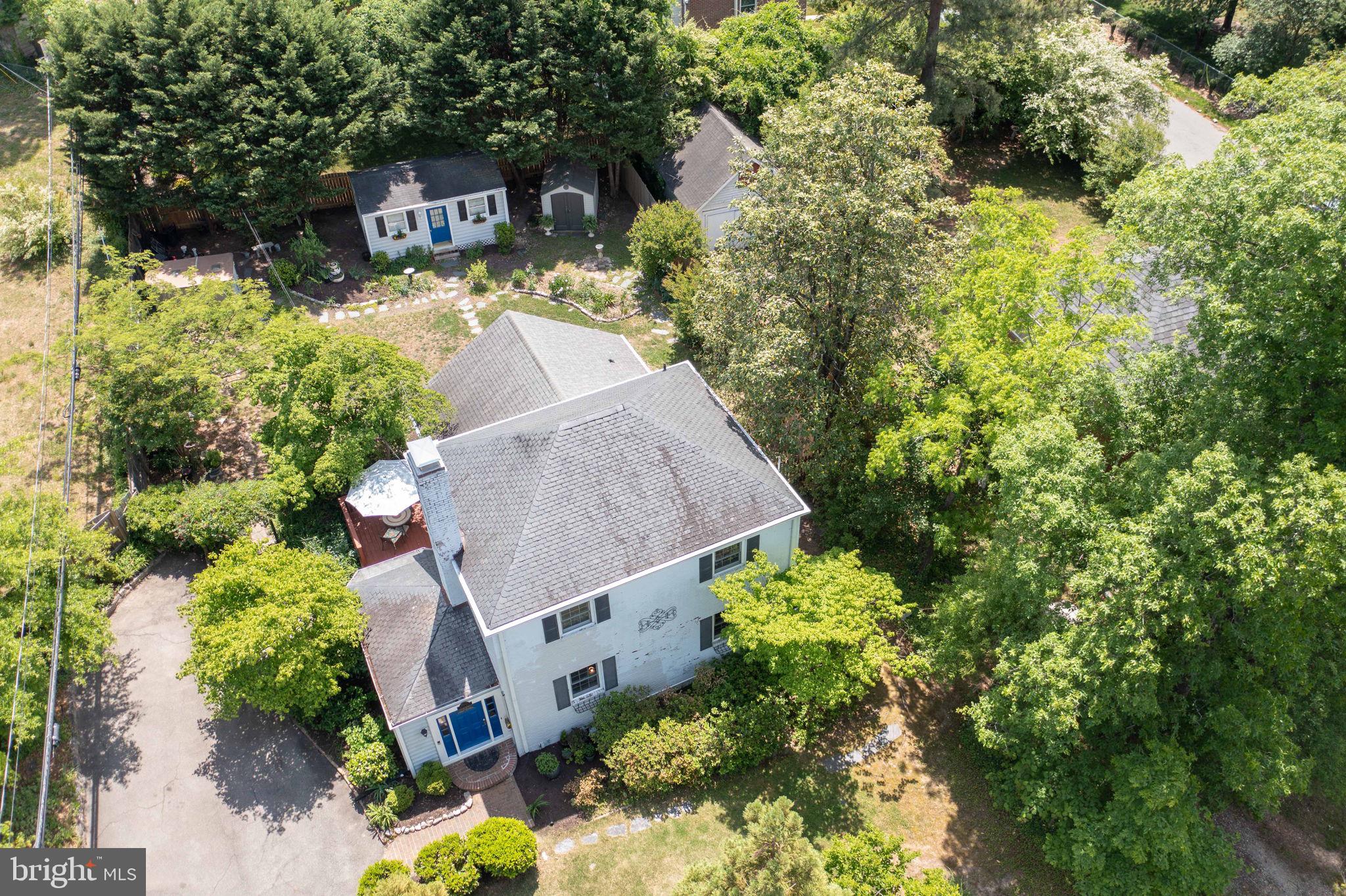 7601 Hollins Road Henrico, VA 23229 - Photo 41 of 47 an aerial view of a house with yard swimming pool and outdoor seating