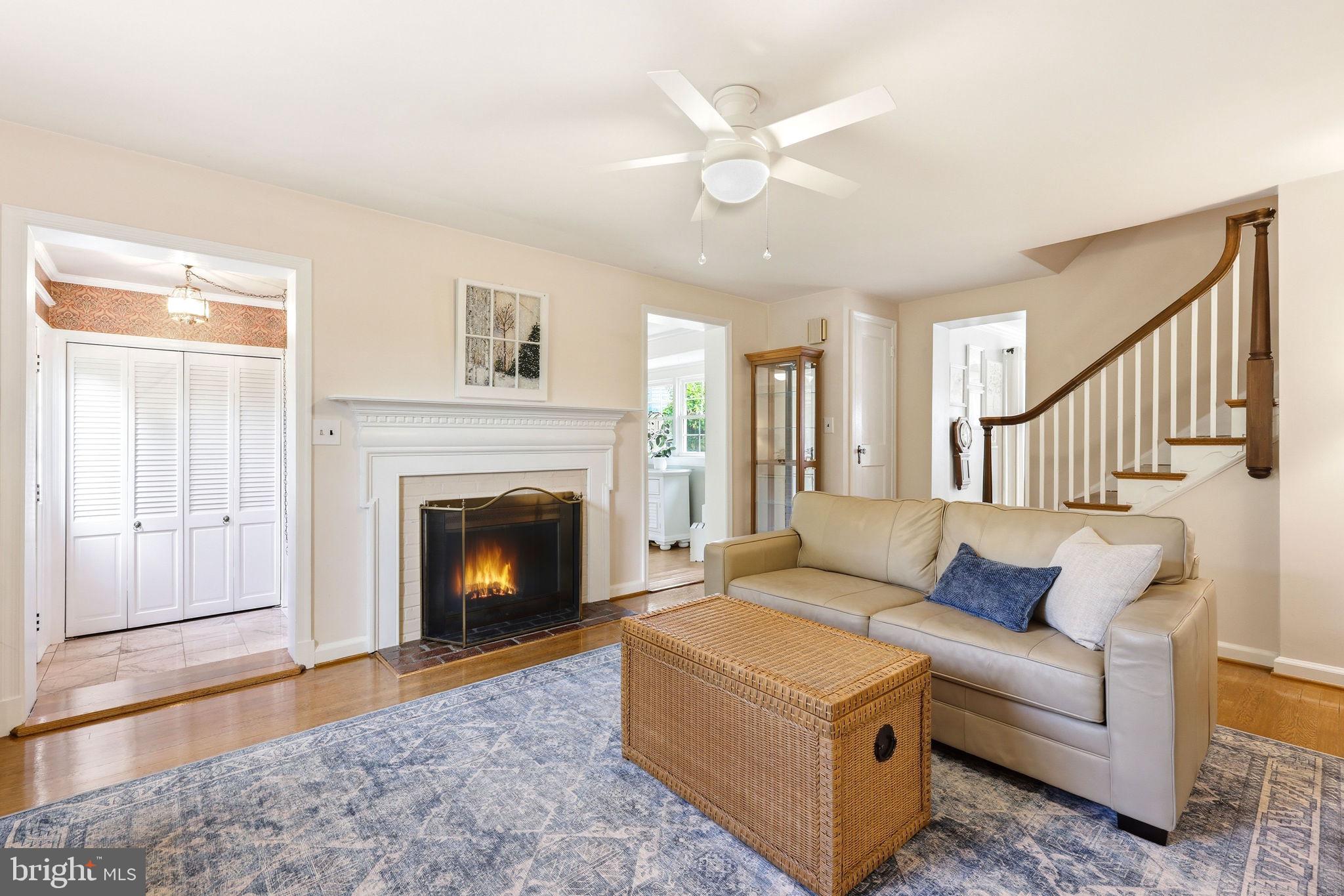 7601 Hollins Road Henrico, VA 23229 - Photo 5 of 47 a living room with furniture and a fireplace