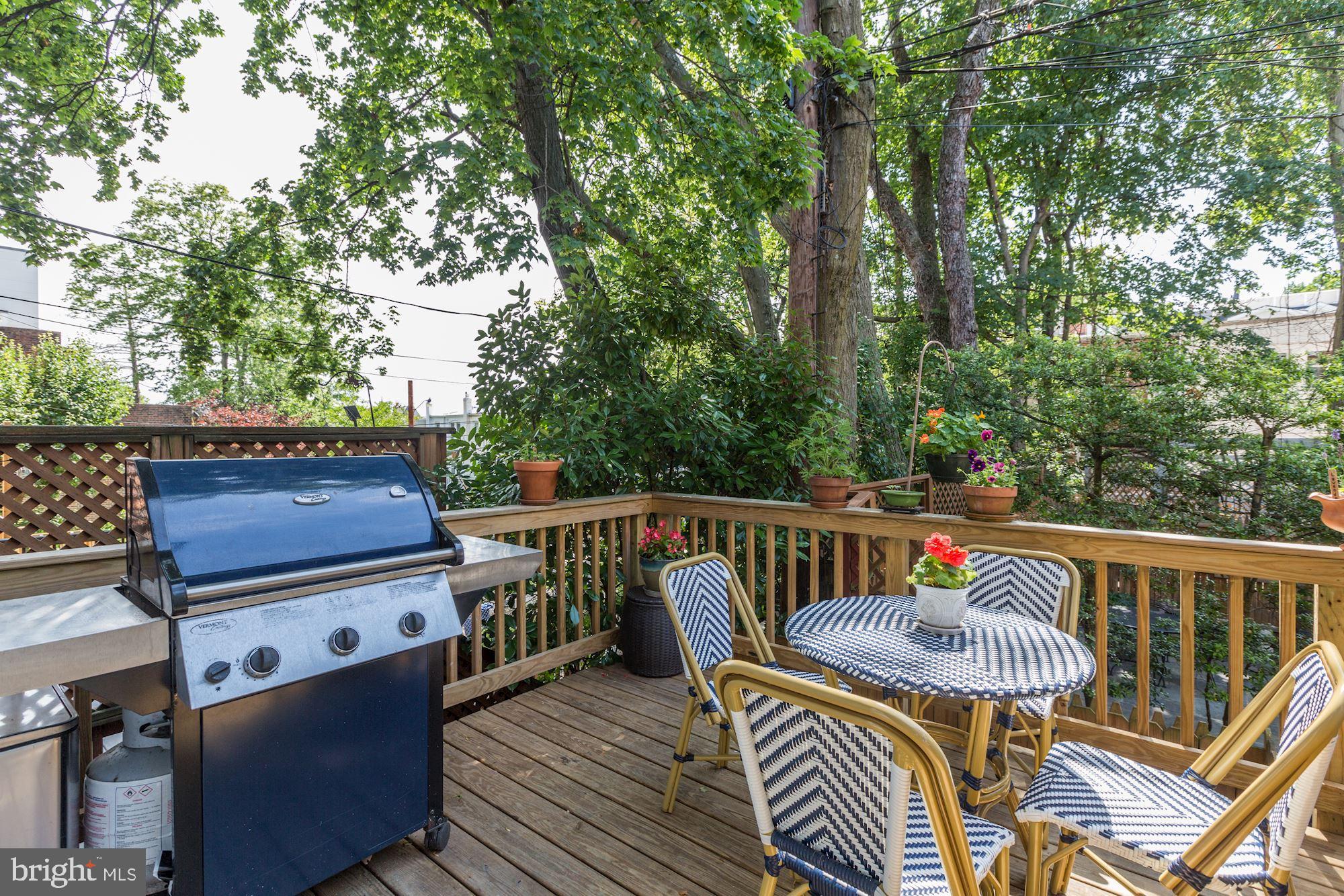 1932 35th Street Northwest Washington, DC 20007 - Photo 11 of 23 Deck off kitchen - Main Level