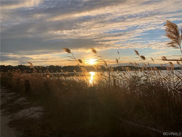 a view of a lake with outdoor space