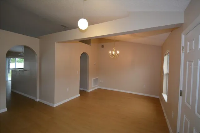 a view of a livingroom with a pathway