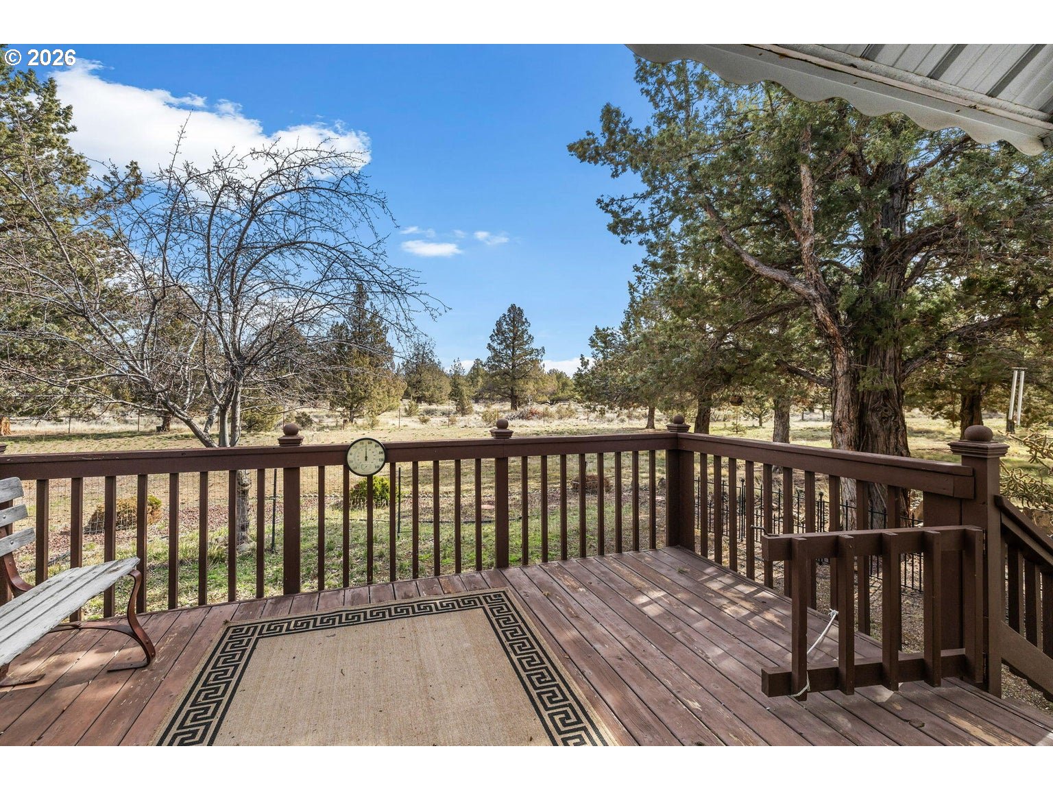 6983 Mustang Road Terrebonne, OR 97760 - Photo 30 of 36 a view of balcony with wooden floor