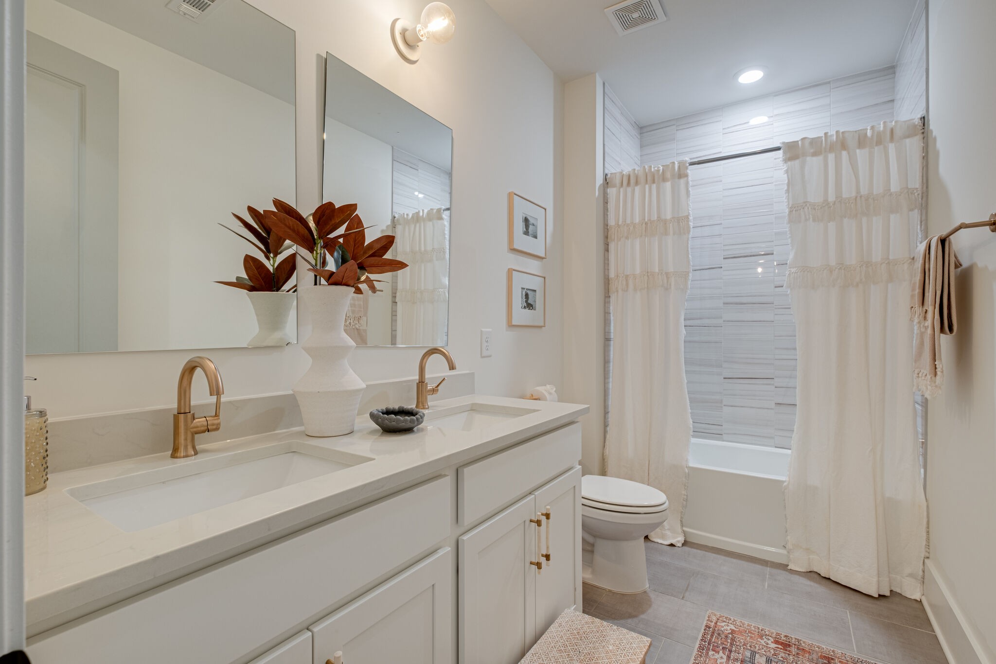 3010 Ranch Rd Mount Mount Juliet, TN 37122 - Photo 35 of 51 a bathroom with a double vanity sink toilet and shower