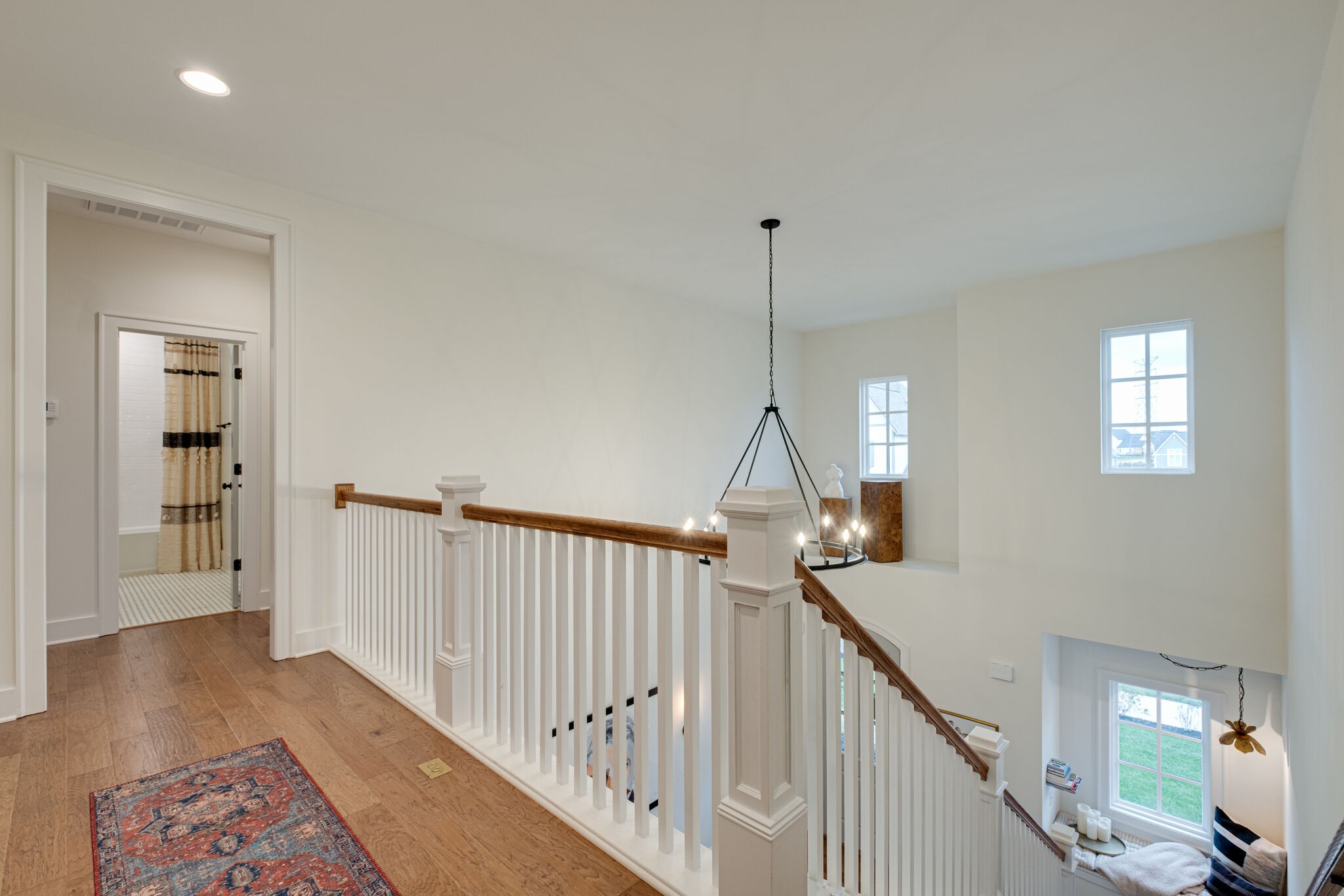 3010 Ranch Rd Mount Mount Juliet, TN 37122 - Photo 39 of 51 a view of a hallway with wooden floor and stairs