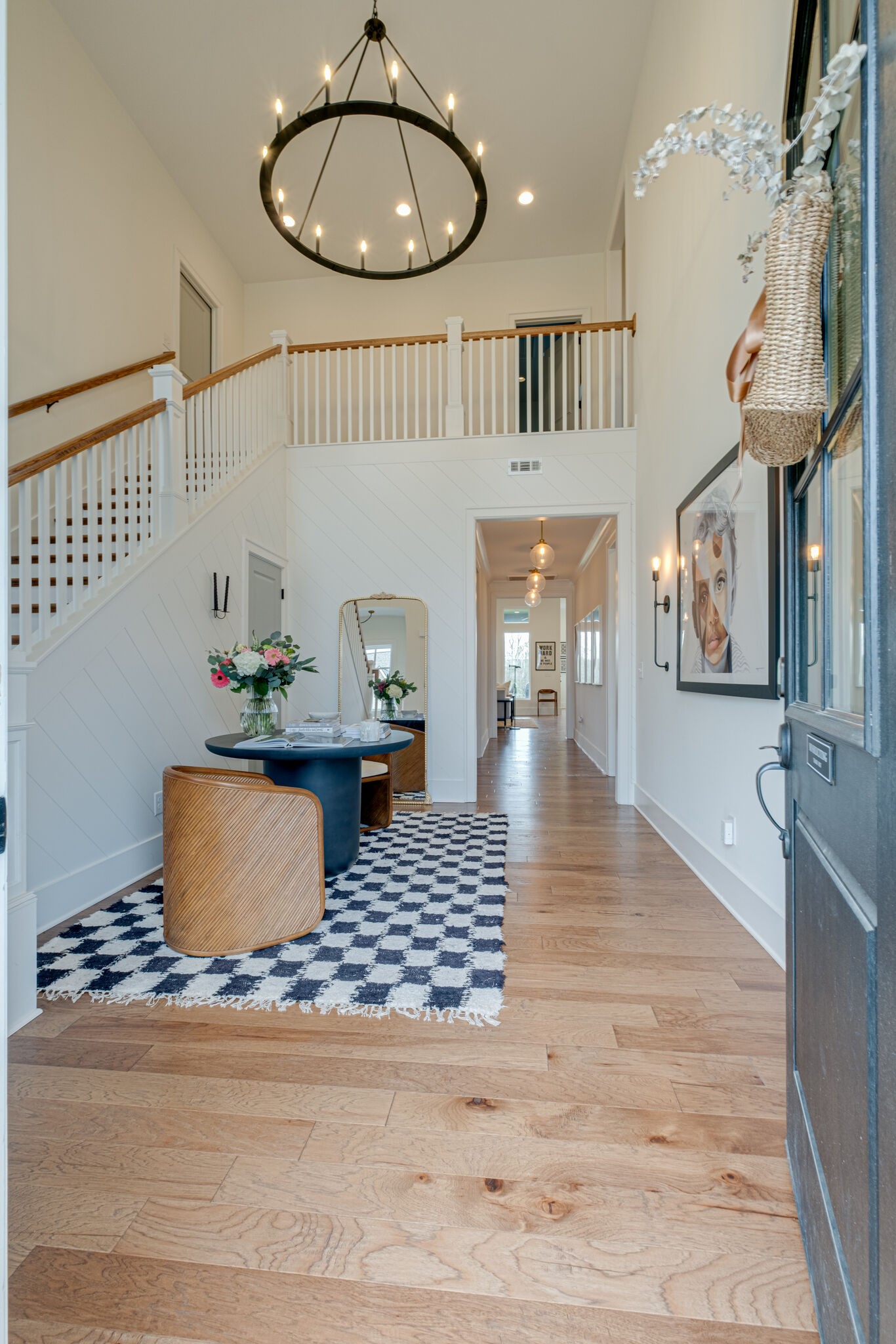 3010 Ranch Rd Mount Mount Juliet, TN 37122 - Photo 8 of 51 wooden floor with a chandelier