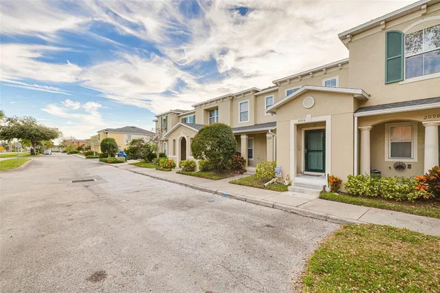 front view of a house with a street