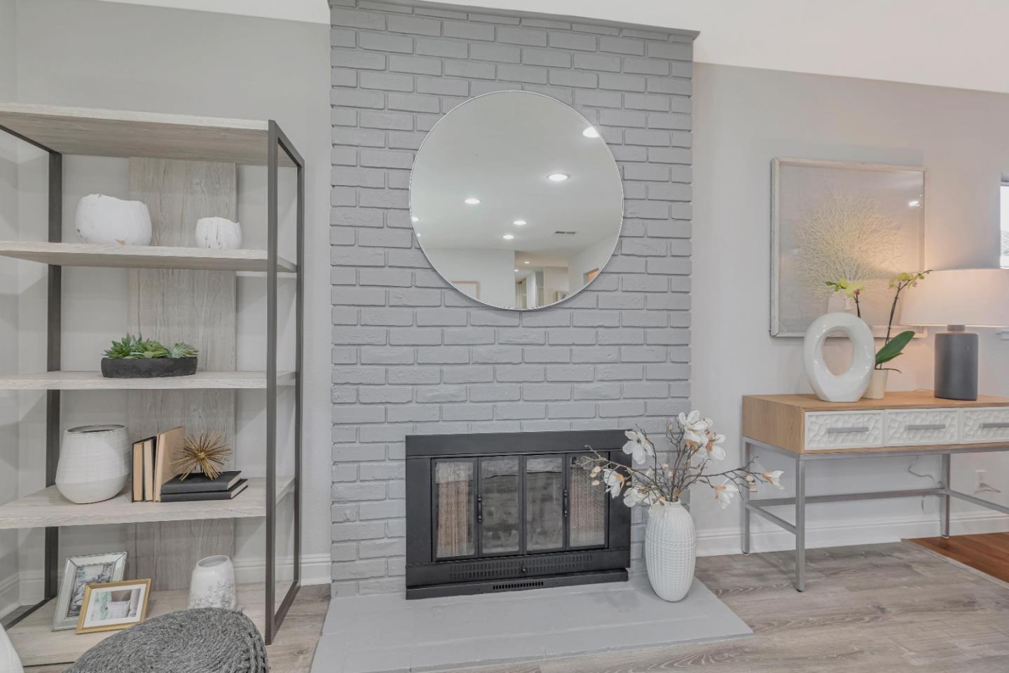 152 Brian Lane Santa Clara, CA 95051 - Photo 36 of 76 a living room with furniture and a fireplace